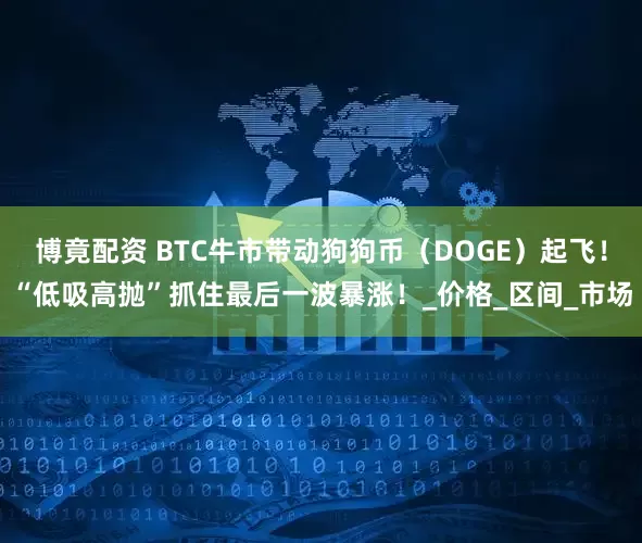 博竟配资 BTC牛市带动狗狗币（DOGE）起飞！“低吸高抛”抓住最后一波暴涨！_价格_区间_市场